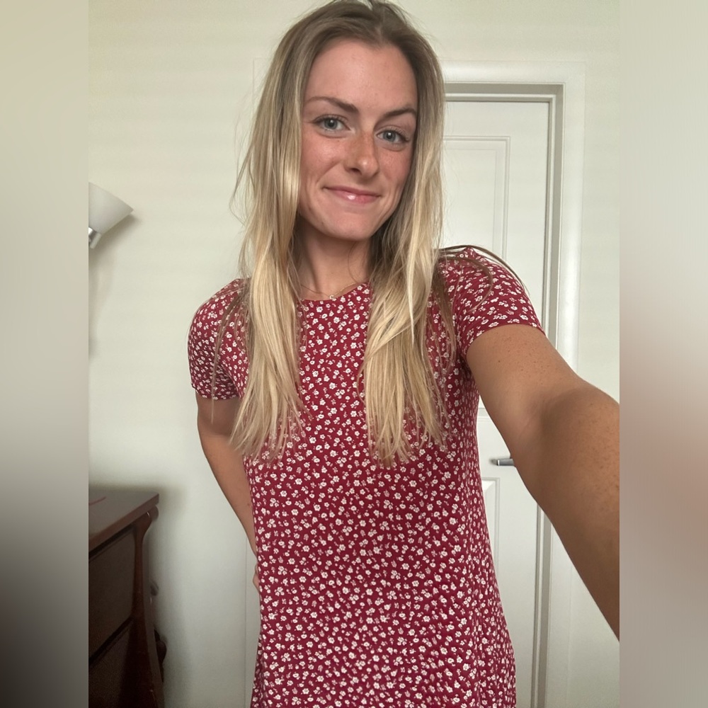Red Floral Dress